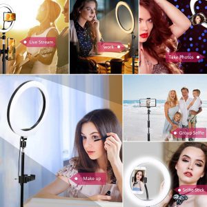 10″ 26cm LED Ring Light with Tripod stand
