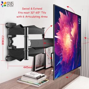 TV Wall mount full motion for 32″-65″ TVs