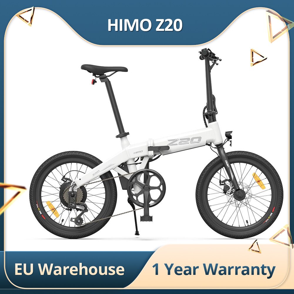 HIMO Z20 Max Electric Bicycle 250W Motor Up to 25Km/h 20 Inches with Pedal Throttle and E-assist Mode All-weather Tires
