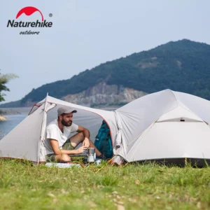 Naturehike Mongar 2 Tent 2 Person Backpacking Tent 20D Ultralight Travel Tent Waterproof Hiking Survival Outdoor Camping Tent 2