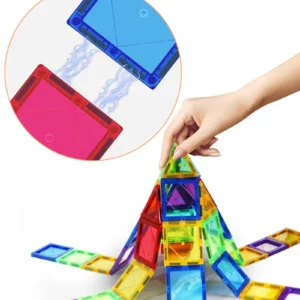 Magnetic Building Blocks Construction Set Children Toy Magnet Block Tiles Montessori Educational Toys For Kids Boys Girls Gifts 2