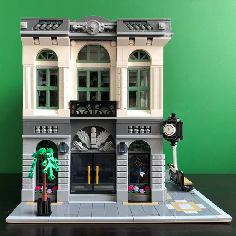 Brick Bank Building Model Set - 2380 Pcs (Compatible with 10251) 4 Brick Bank Building Model Set - 2380 Pcs (Compatible with 10251) 4