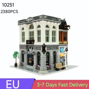 Brick Bank Building Model Set - 2380 Pcs (Compatible with 10251)