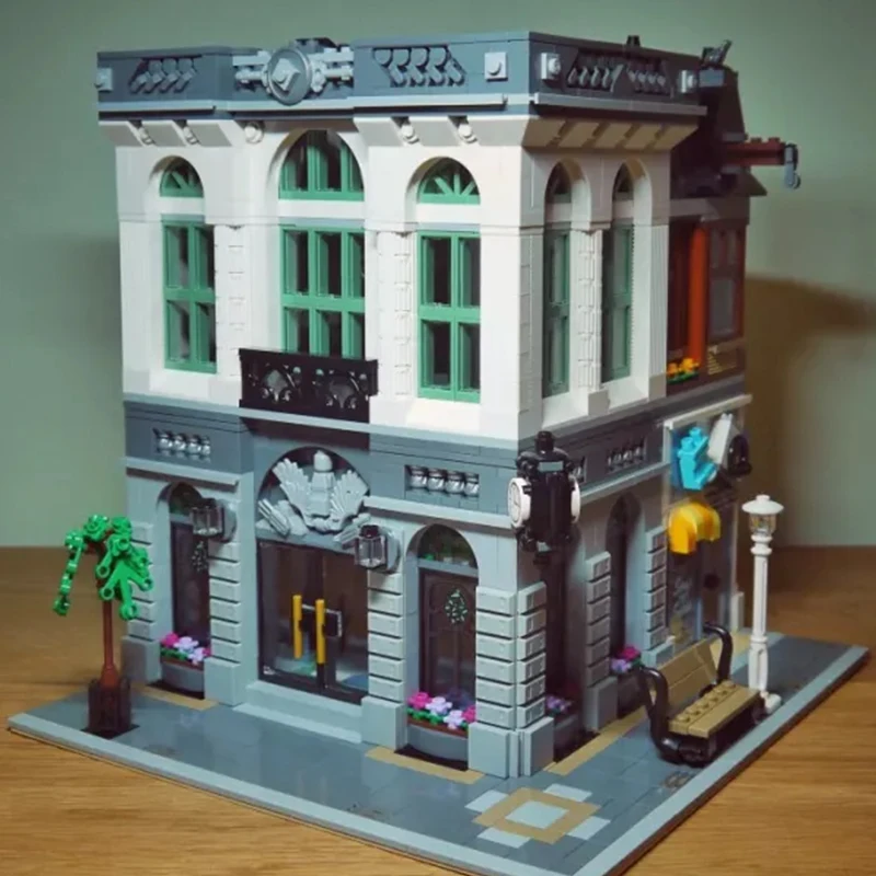 Brick Bank Building Model Set - 2380 Pcs (Compatible with 10251) 5 Brick Bank Building Model Set - 2380 Pcs (Compatible with 10251) 5